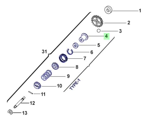 Buchse Fliehkraftsteuerung , # 40053`