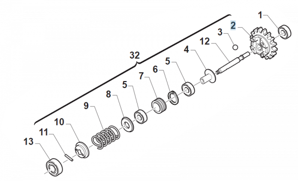 Buchse für Auslass-Steuerung , # 40056`