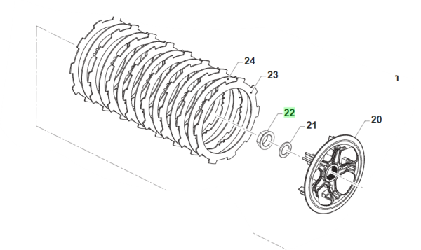 Mutter Kupplungsnabe 27.5 # 490058`