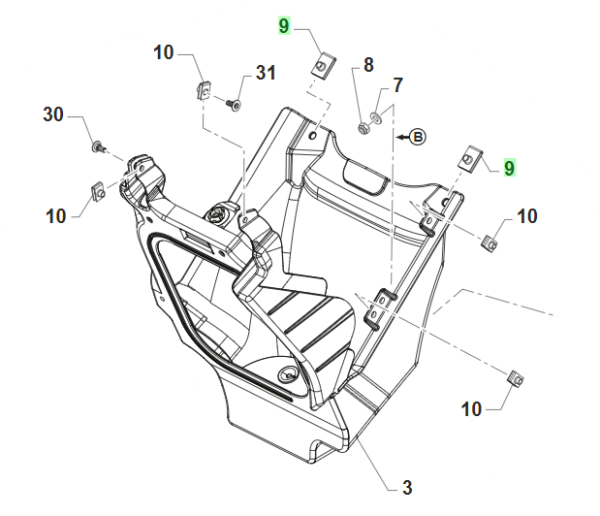 Blechmutter M6. # 49199`