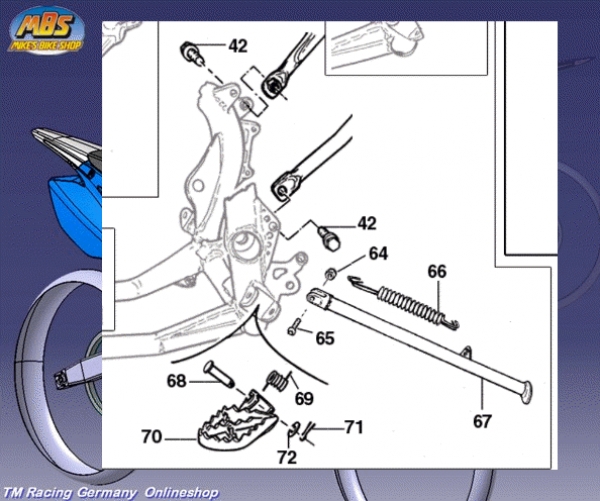 Federsatz Seitenständer Stahlrahmen 01/07. # 16034`