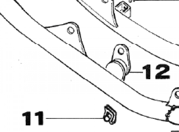 Blechmutter M6 für Auspuffhalter. # 49803´