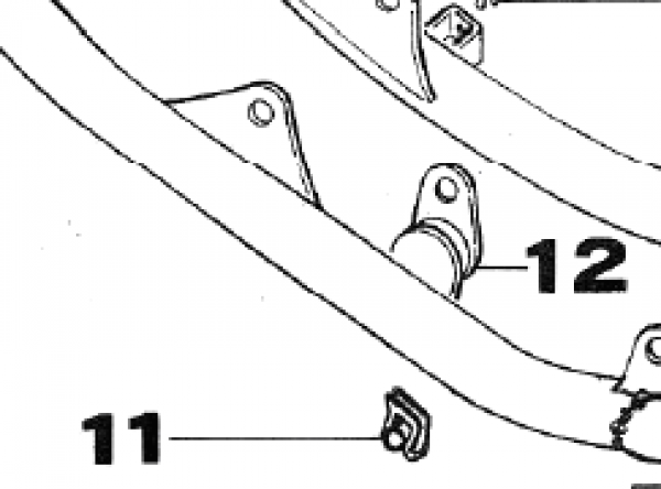 Blechmutter M6 für Auspuffhalter, # 49803´