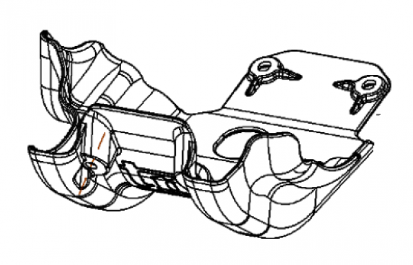 Motor/Rahmenschutz TM Racing 125- 530cc. # 50162`