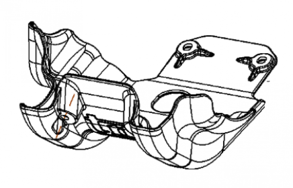 Motor/Rahmenschutz TM Racing 125- 530cc , # 50162.