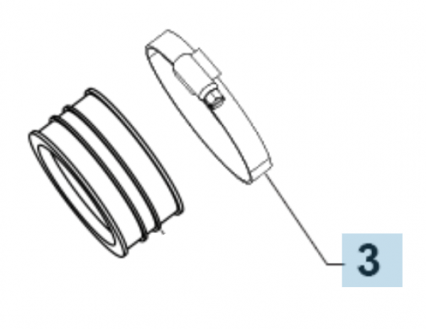 Schlauchschelle SM9, D52, # 51054,