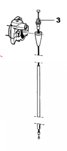 Gaszug 125/250/300  mod 99/02, # 64034