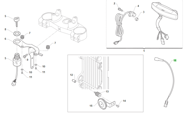Anschlusskabel mit Platine für Tanksensor - Tankanzeige LED. # 64131`