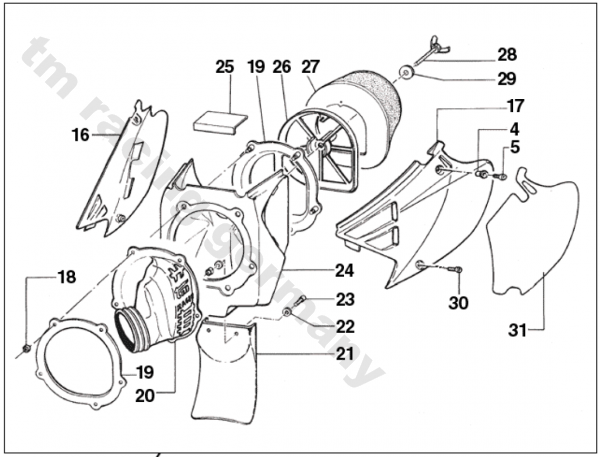 Ansauggummi  Luftfilterkasten zum Vergaser 99/2006. # 66022.99`