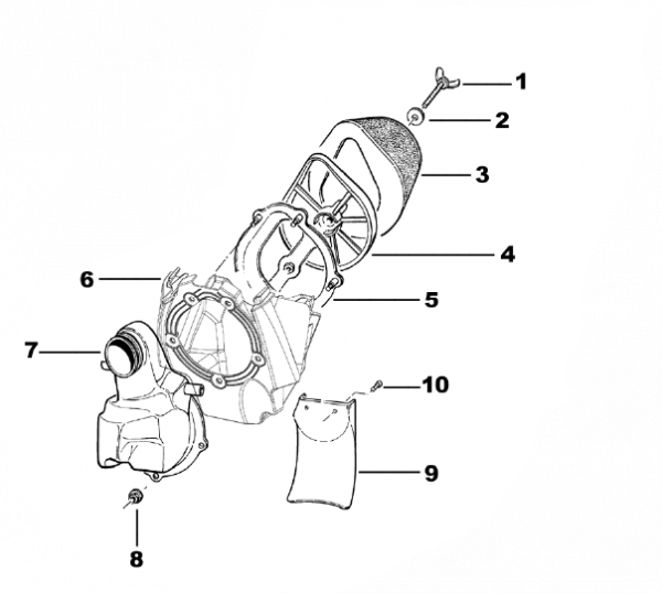 Luftfilter 2T/4T MOD. 93/12, # 66052.