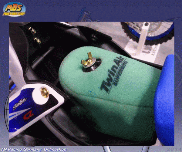 TWIN AIR Luftfilter einbaufertig geölt, TM Racing 4T, mod 2015 bis 2021. # 66065`
