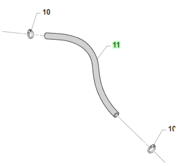 Benzin / Wasserschlauch 8x14. # 67036`