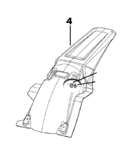 Kotflügel hinten  08/14 weiss, #67114.11´