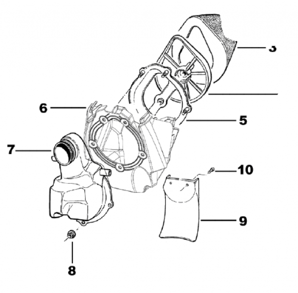 Luftfilterkasten ab mod 2008 twinpipe, # 67188