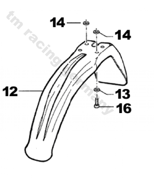 Kotflügel vorne weiß mod 2008 , #67216.12´