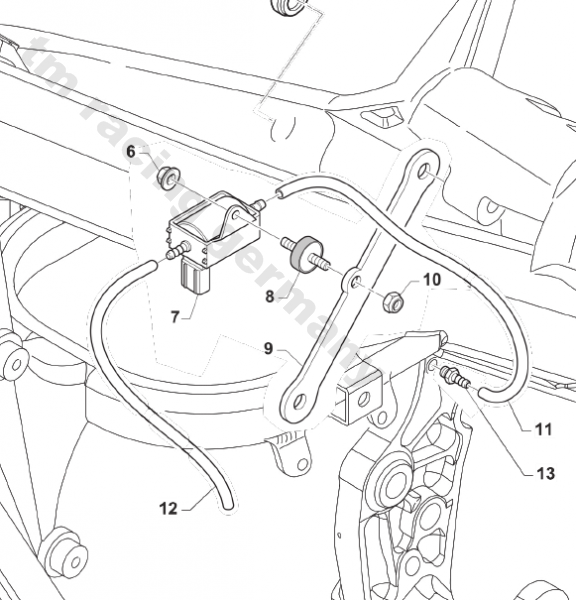 Schlauch 2T Ölpumpe - Motor, # 67290`
