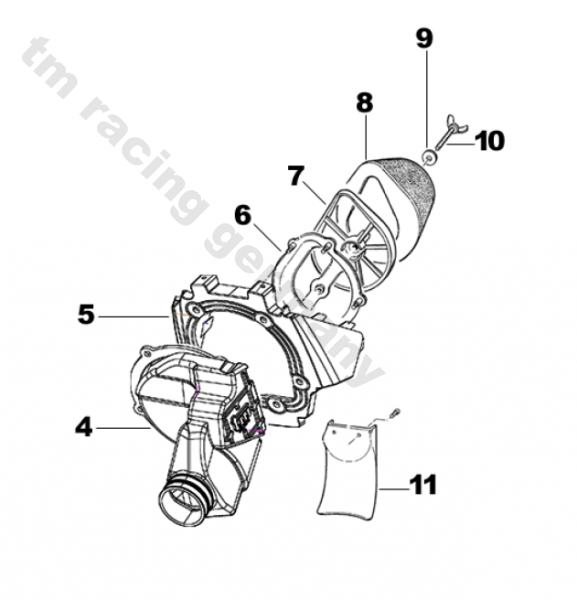 Luftfilterkasten MX Junior mod 2013, # 67305,