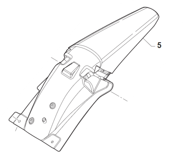 Kotflügel hinten  JUNIOR ab mod '13. # 67308`