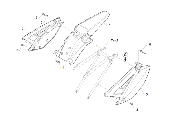 Startnummerntafeln links und rechts für MX 85 junior 2013. # 67306_67307`