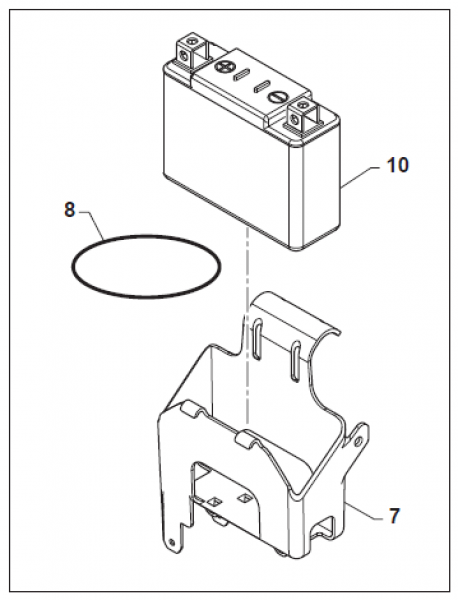 Batterie  #68218,  bitte # 68234 bestellen