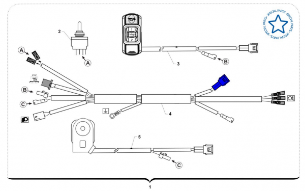 Kabelbaum Racing CPL 2T Fi MY 22 , # 68320`