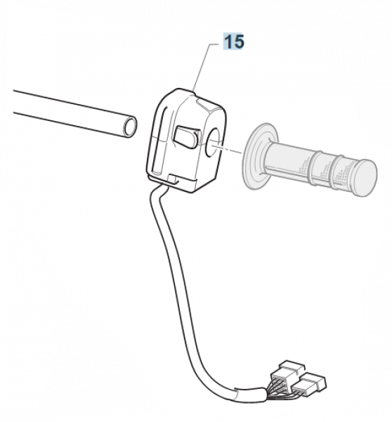 Kombischalter links SMR ab mod 2022, # 68382.