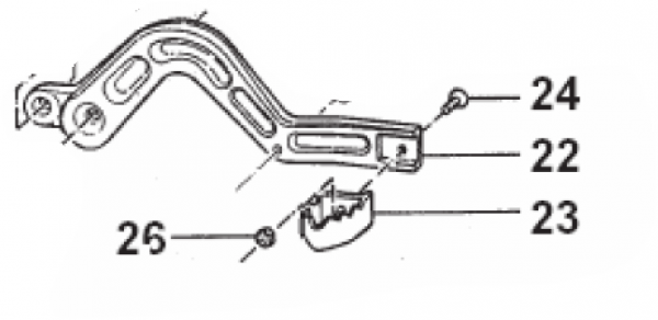 Fußbremshebel  250/300  M.95/04. # 69000.250`