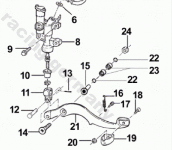 Fußbremshebel  80/125/144 cc, # 69000.08`
