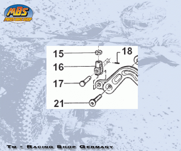 Bolzen Bremspumpe hinten mod 96/04, # 69012´