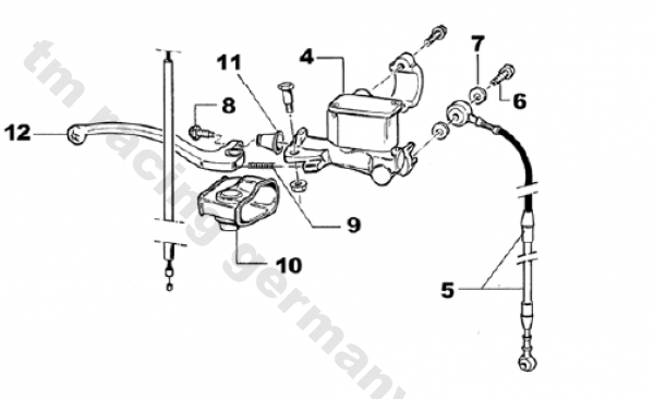 Bremsleitung vorne, Enduro mod 08 , # 69042.08.
