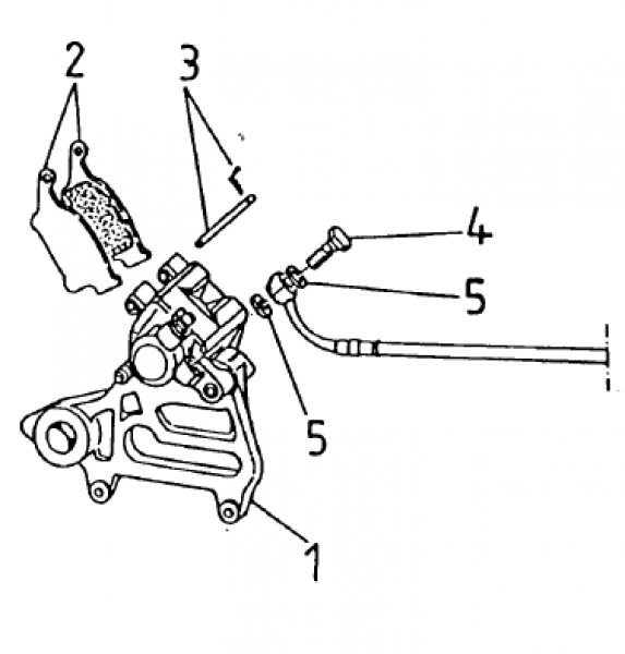 Bremsbeläge Hinterrad  modell 1994 - 2000. # 69108`