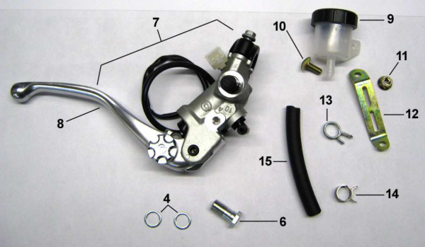 Handbremshebel Brembo original VR PR15 i.18. # 69134`