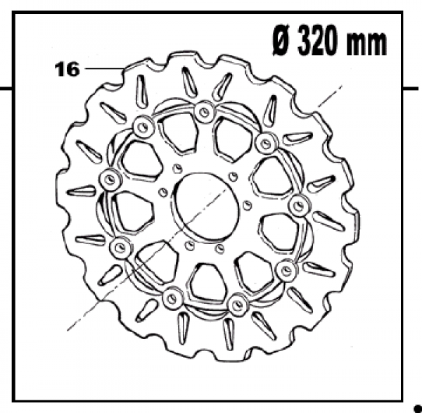 Bremsscheibe vorne 320mm , # 69179.05