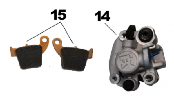 Bremssattel vorne Junior MX ab 2013  # 69236`