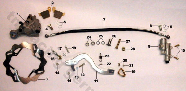 Druckpilz Fußbremse 85junior, # 69244.