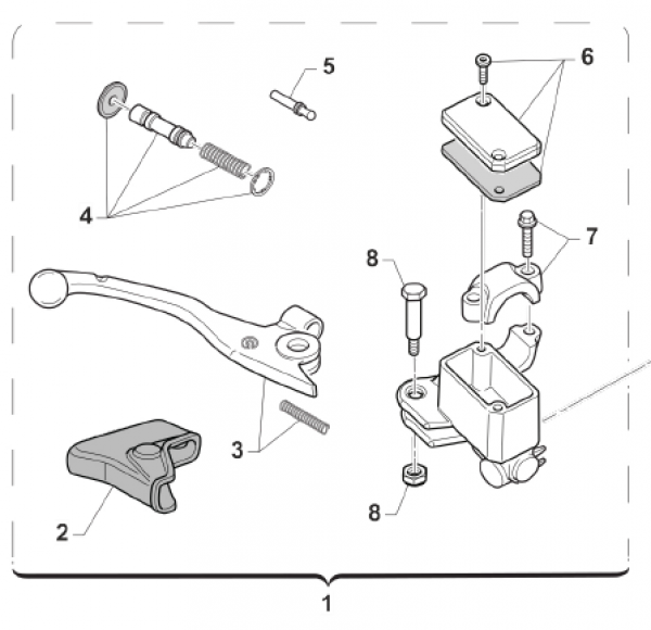 Handbremspumpe Brembo  PS 10/16  ab mod 2018. # 69248`