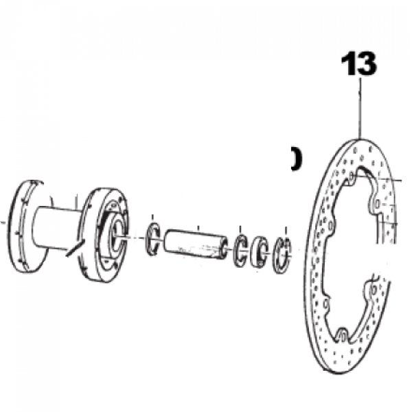 Bremsscheibe original 85 junior MX vorne 220 mm, ab mod. 2017, # 69306.