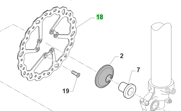 Bremsscheibe vorne 270x3, my 24, MX, # 69346`