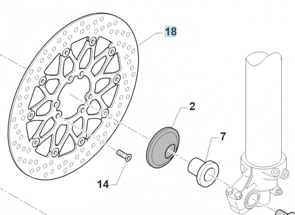 Bremsscheibe vorne  306x5 SMR, # 69359.