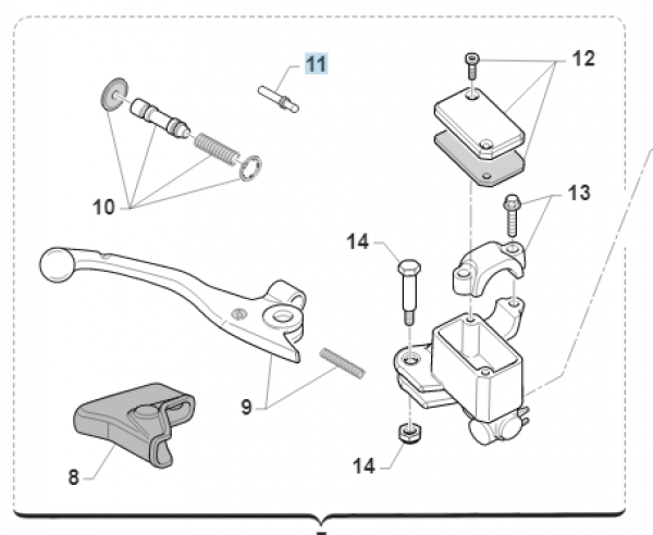 Druckstift für Brembo PS10/16, # 69364`