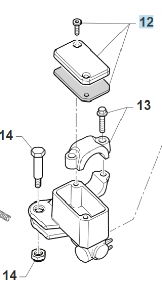 Abdeckung und Membran für Brembobremspumpe 69248, # 69368`