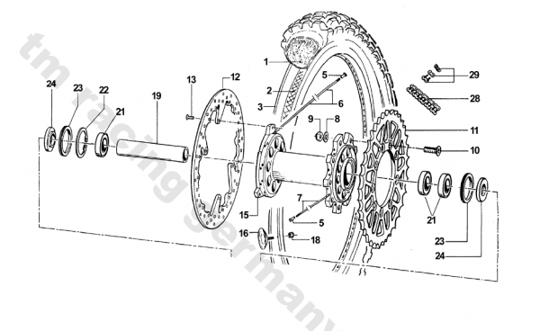 Reifenhalter Hinterrad, #70028`