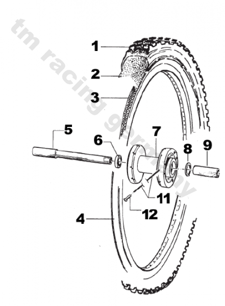 Felgenband vorne junior  17", # 70034,