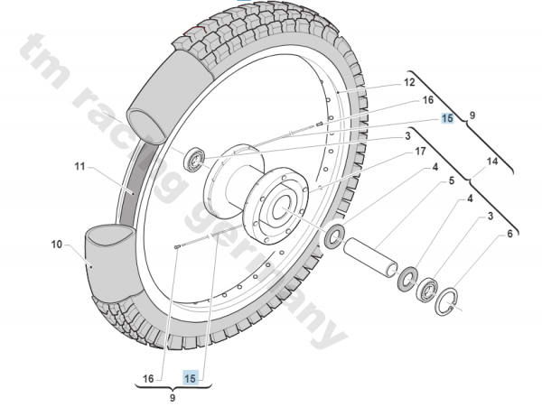 Speiche 17 189X3.5 80 J,  # 70067,