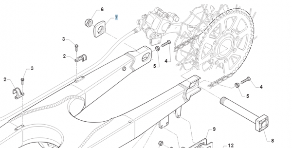 Schiebestück Kettenspanner ab 2015. # 70140.15`