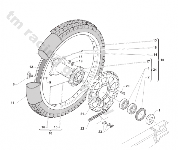 Hinterrad 19x2.15,  # 70148.15`