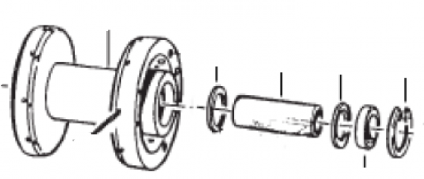 Radnabe vorne kpl  80/85J 13/-> , #70221