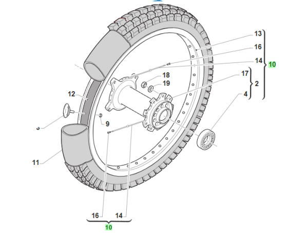 Hinterrad Junior 16" # 70235`