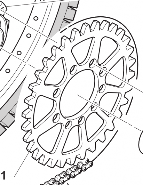 Kettenrad ZF Original TM Moto. # 70290.xx`