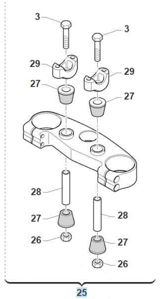 Gabelbrücke oben SB CPL 48,18 KAYABA, # 72000.89,